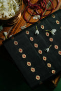 Black and Gold Zaributa Saree