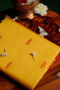 Gold and red Garad Silk Saree