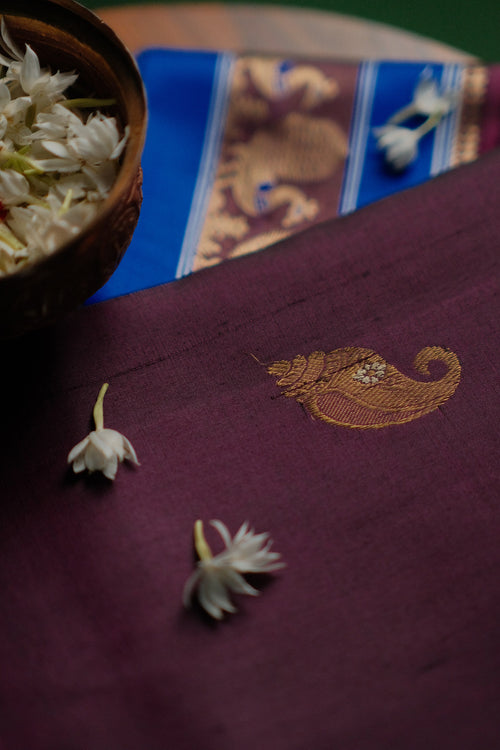 Gold Zari Buta Saree