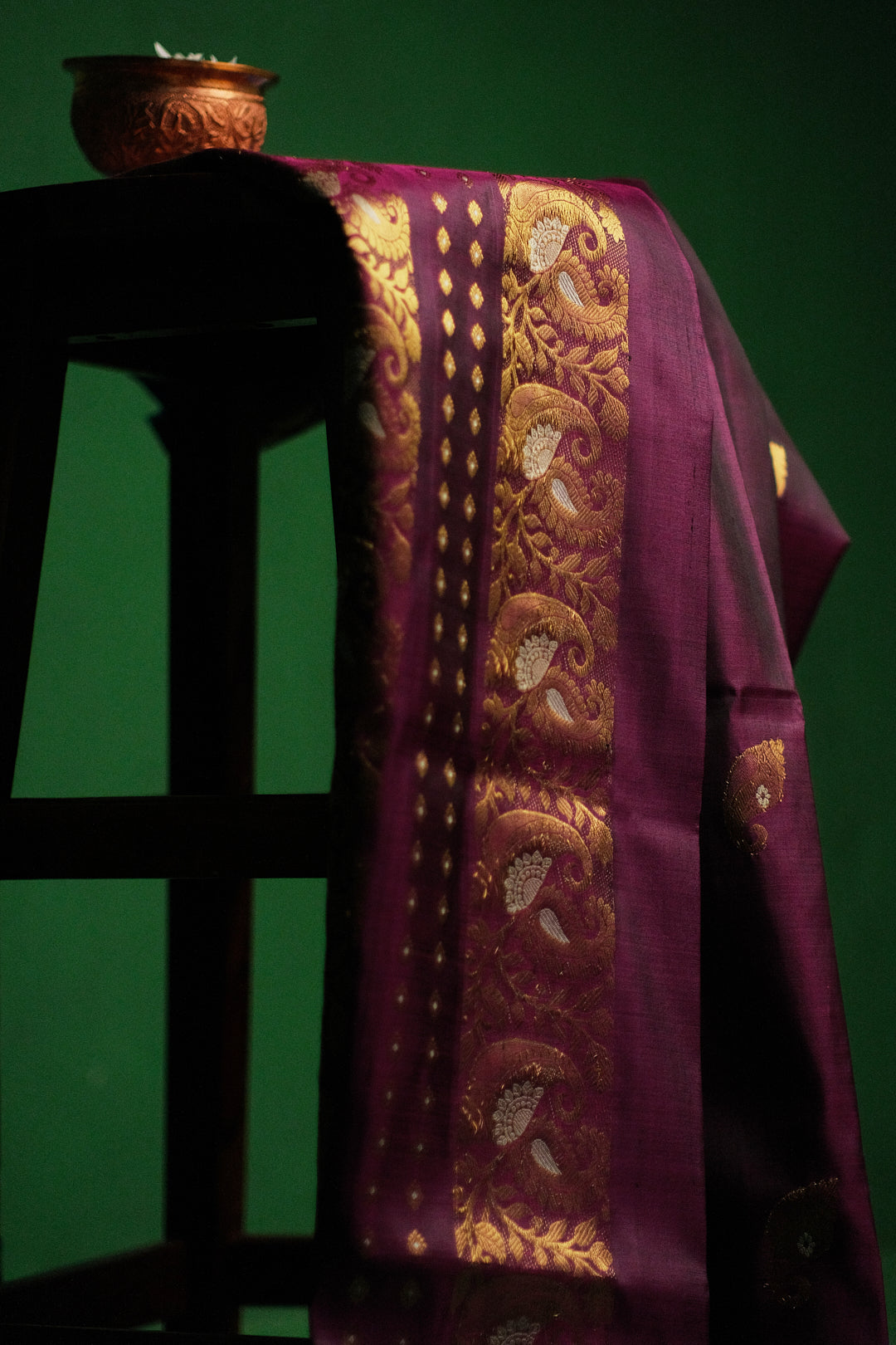 Gold Zari Buta Saree