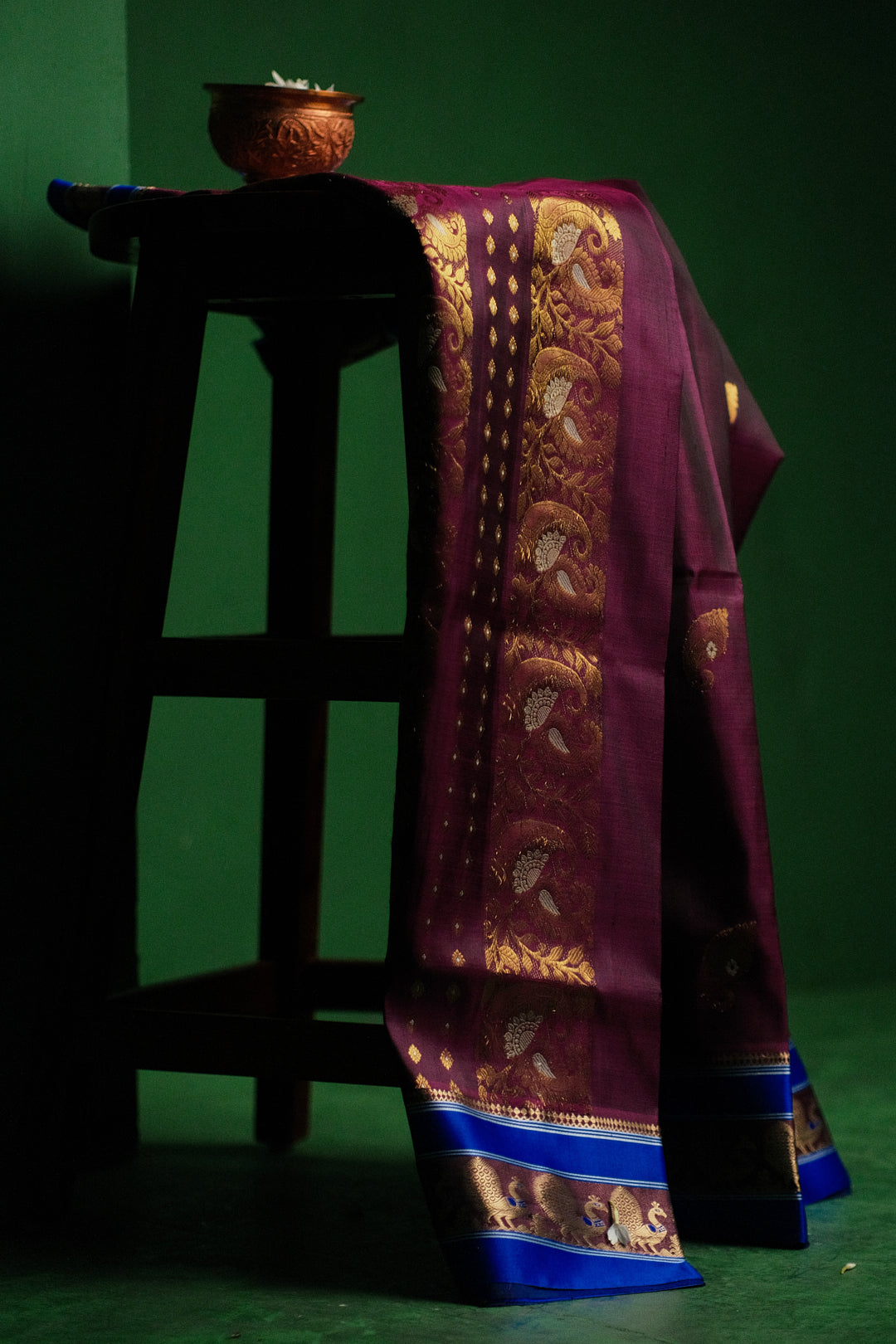 Gold Zari Buta Saree